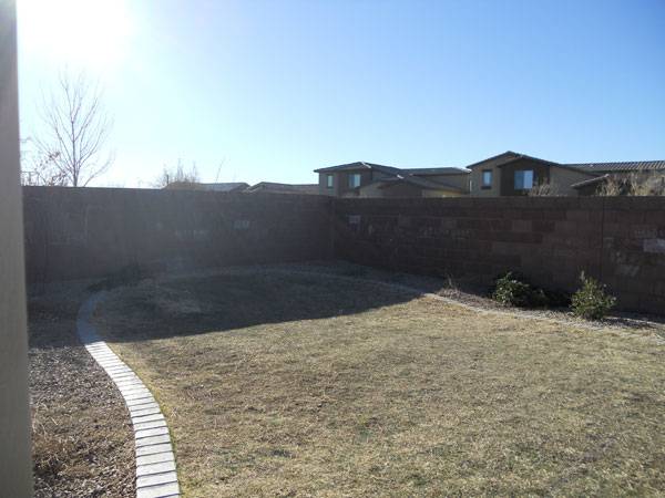 Before Artificial grass - Tucson Turf