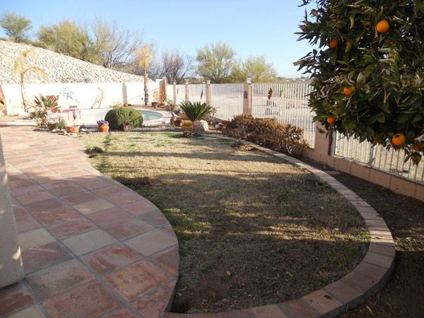 Before Artificial grass - Tucson Turf