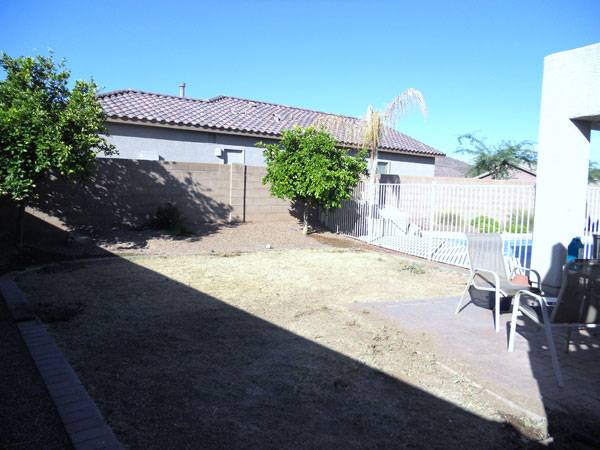 Before Artificial grass - Tucson Turf