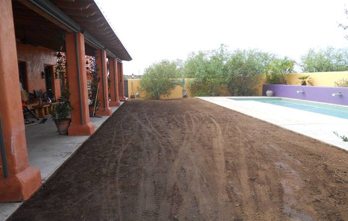 Before Artificial grass - Tucson Turf